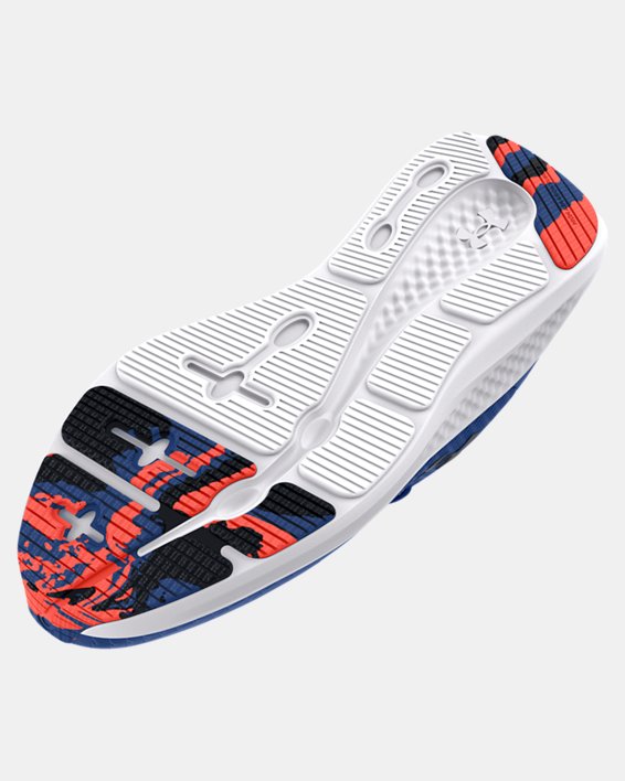 Boys' Grade School UA Charged Pursuit 3 Running Shoes in Blue image number 4